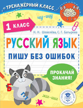  книга Русский язык. Пишу без ошибок. 1 класс