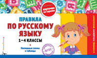  книга Правила по русскому языку: 1-4 классы