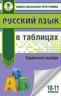  книга Русский язык в таблицах. 10-11 классы