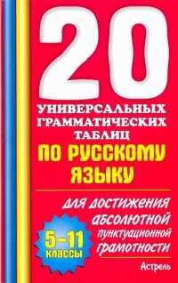  книга 20 универсальных грамматических таблиц по русскому языку. 5-11 классы