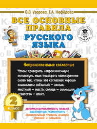  книга Все основные правила русского языка. 2 класс